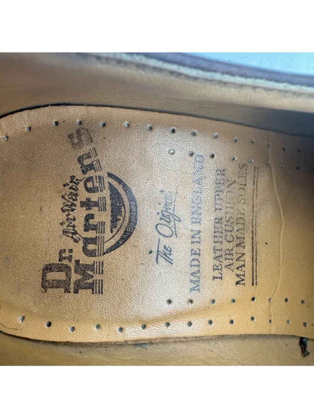 Dr. Martens Made in England Men UK 7.5 US 8.5 Brown Leather Lace-Up Derby Shoes